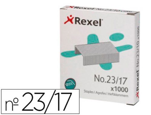 Agrafes rexel 23/17 aco caixa 1000 unidades , Rexel , 300037 , 5028252135214